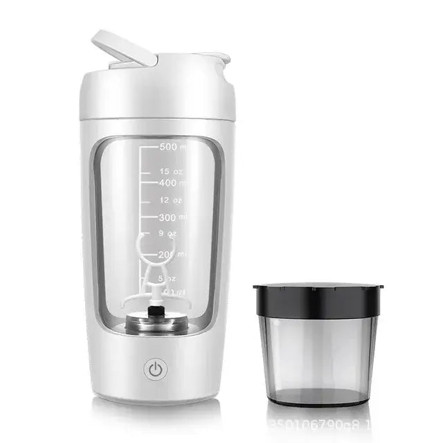 Elektrischer Selbstmisch-Mixer mit USB-Ladefunktion. Mühelos Smoothies und Shakes mixen, kabellos und praktisch.