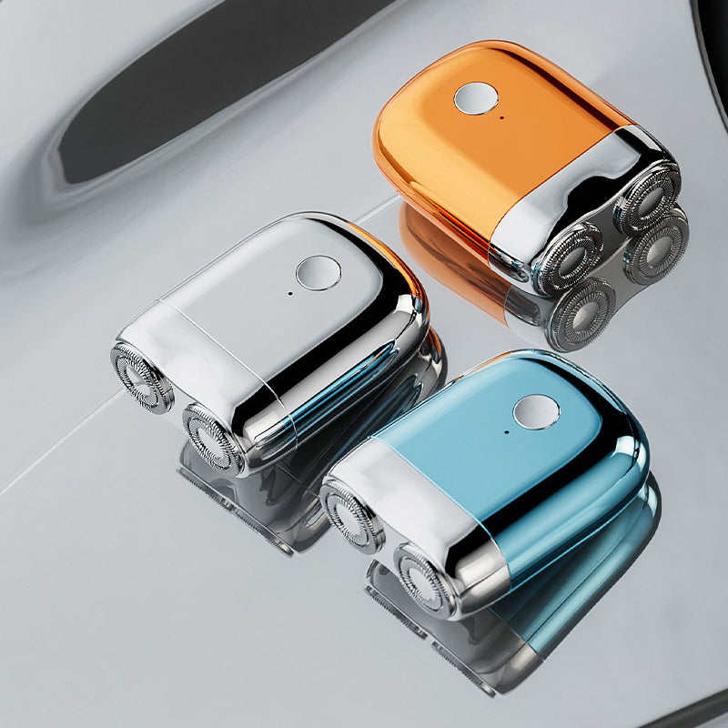 Herren Reiserasierer, Mini USB, ideal für Sporttasche oder Urlaub. Wasserdichter Elektrorasierer für unterwegs.