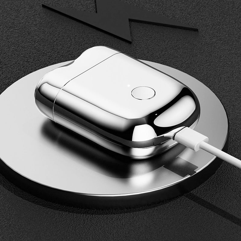 Bequemer Mini USB Rasierer für Herren, wasserdicht und leicht zu reinigen. Perfekt für die moderne Männerpflege.