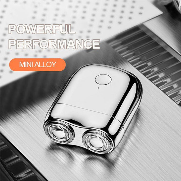 Herren Mini Rasierer für präzise Bartpflege. Tragbarer USB Elektrorasierer für eine glatte Nass- oder Trockenrasur.
