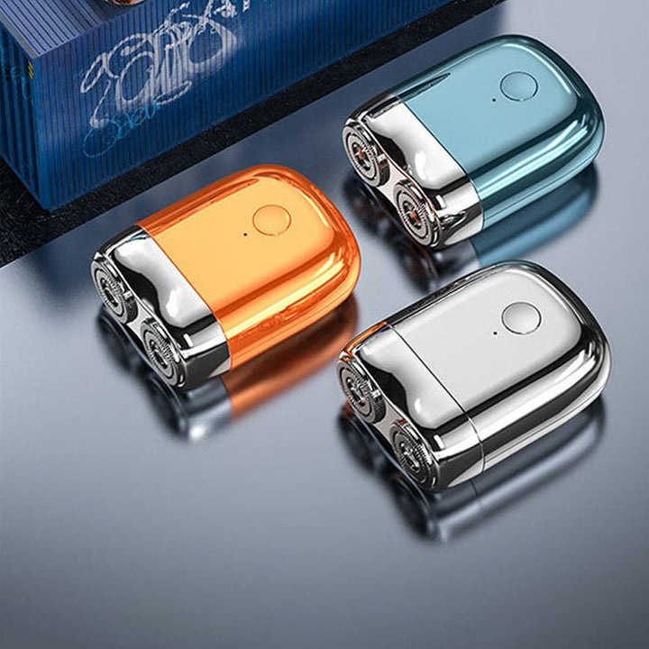 Vielseitiger Herren Mini Rasierer, USB-betrieben. Für komfortable Nass- oder Trockenrasur überall geeignet.