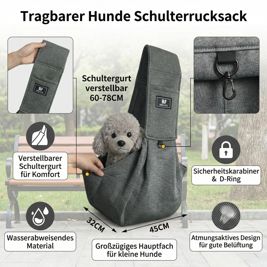 Robuster Haustier-Rucksack mit Sicherheitsgurt, wasserabweisend, ideal für sichere Transporte und Outdoor-Abenteuer.