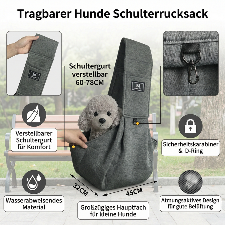 Robuster Haustier-Rucksack mit Sicherheitsgurt, wasserabweisend, ideal für sichere Transporte und Outdoor-Abenteuer.