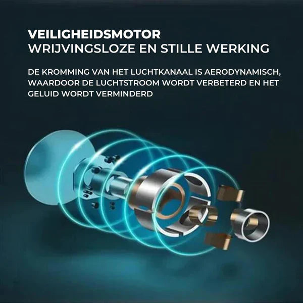Leiser kabelloser Mini-Ventilator für ungestörte Kühlung. Perfekt fürs Büro oder Schlafzimmer.