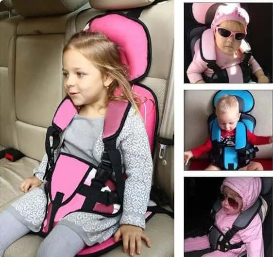 Tragbarer Kindersitz für Kleinkinder & Kinder; sicher, bequem, mit 5-Punkt-Gurt.