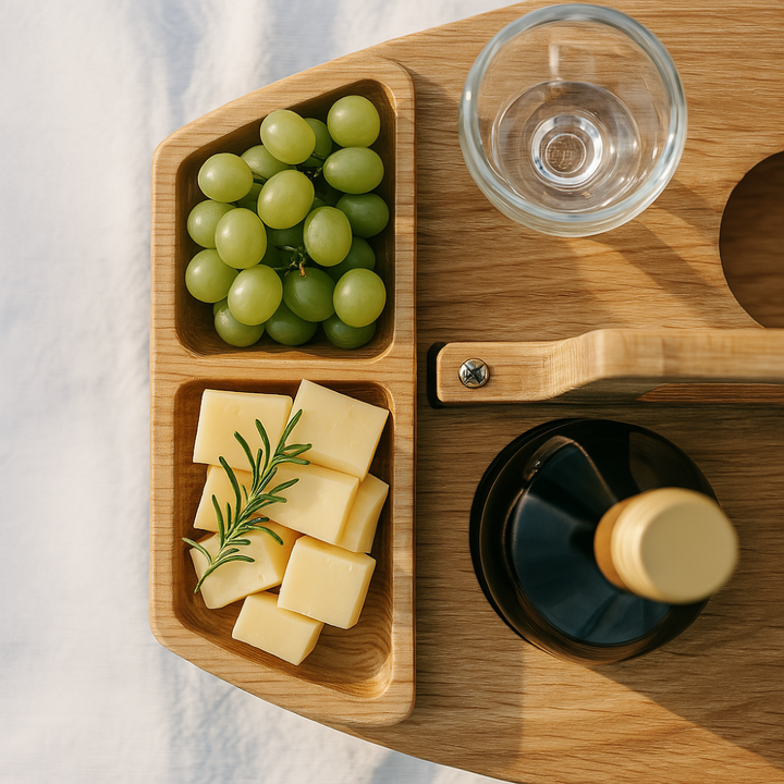Robuster tragbarer Picknicktisch für gesellige Stunden im Freien; ideal für Picknickzubehör.