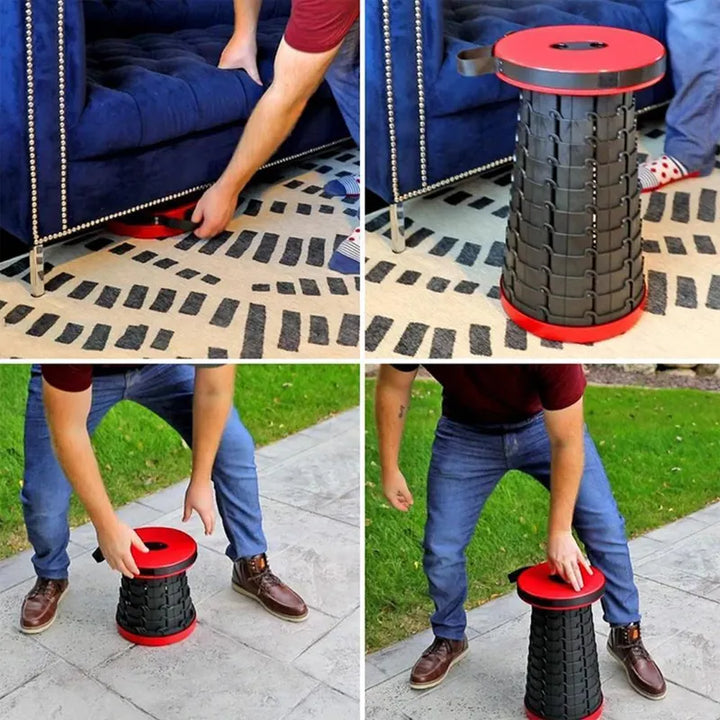 Kompakter Reisehocker, ideal für Rucksack & Ausflüge; stabiler, tragbarer Faltstuhl für jede Gelegenheit.