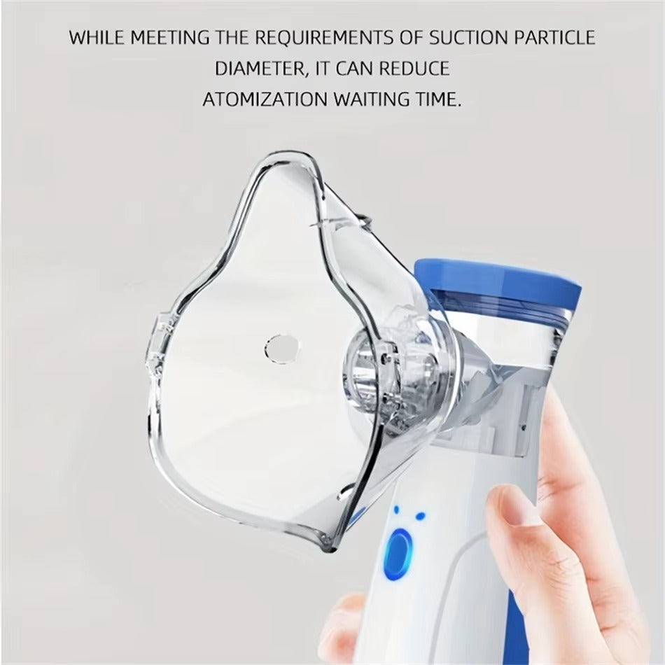Moderner, tragbarer Mesh-Vernebler; eleganter USB-Inhalator für effektive Atemtherapie bei Erwachsenen & Kindern.