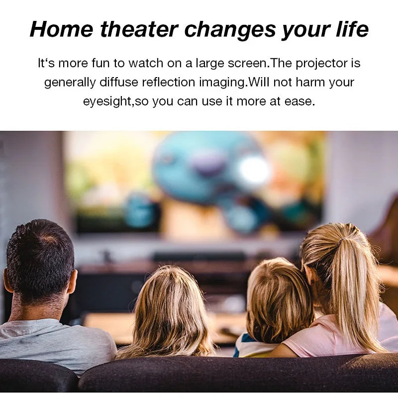 Kompakter Smart LED Beamer: Ideal für scharfe Bilder, Streaming & Taschenkino-Momente.