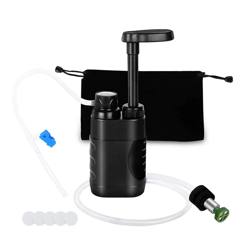 Hochleistungs-Outdoor-Wasserfilter & Trinkwasserreiniger für Camping, Wandern, Survival & Notfälle.