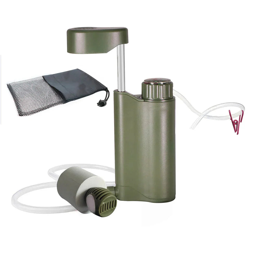 Zuverlässiger Notfall-Wasserfilter für Krisensituationen, sichert sauberes Trinkwasser im Survival.