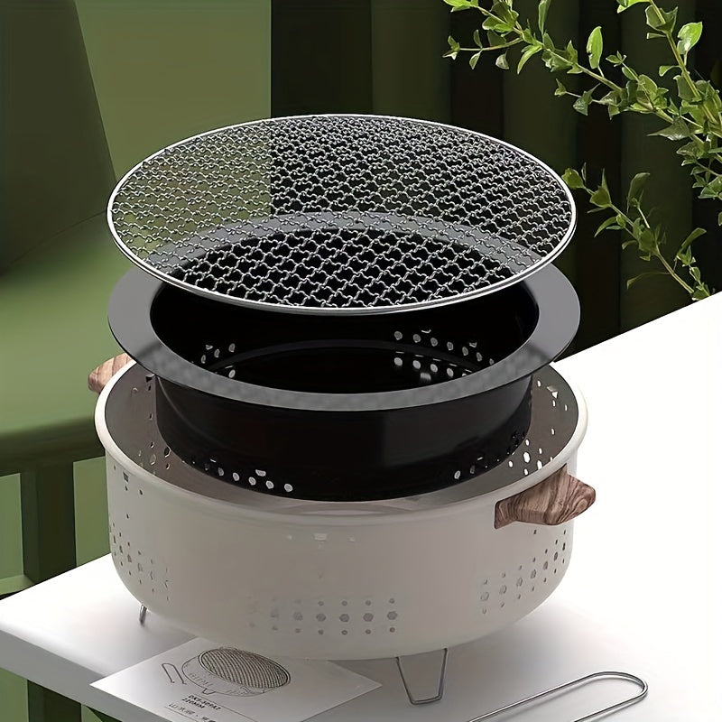 Rauchfreier Elektrogrill, tragbar und kompakt. Ideal als Campinggrill, Picknickgrill oder für den Garten & Balkon. Schnelles Grillen.