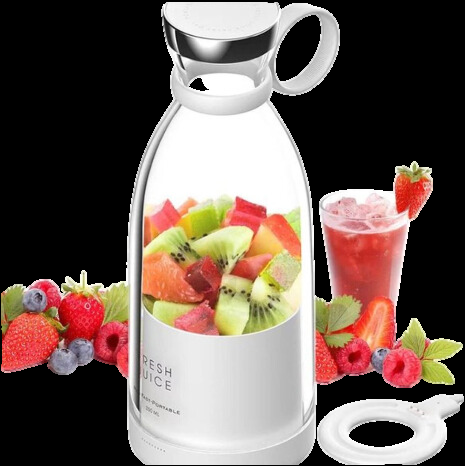 Tragbarer Mini-Mixer für frische Smoothies, Shakes & Säfte. Perfekt für Sport, Büro, Reise und gesundes Essen.