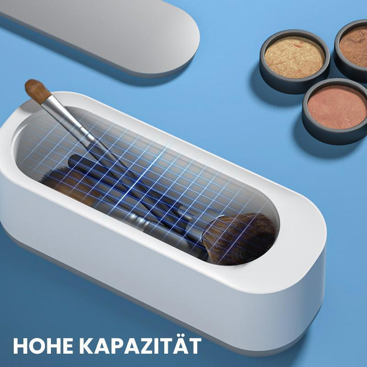 Ultraschall Tiefenreiniger für Kosmetikpinsel: Gründliche hygienische Reinigung von Make-up Pinseln.