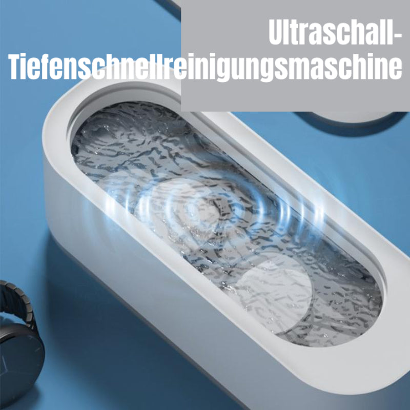 Kompakter Ultraschallreiniger: Perfektes Gadget für die Reinigung von Kleinartikeln zu Hause oder unterwegs.