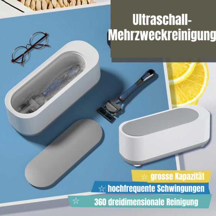 Modernes Gadget: Eleganter Ultraschallreiniger für eine professionelle Tiefenreinigung im Haushalt.