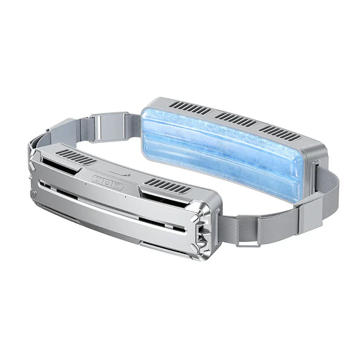 Ergonomischer, tragbarer USB-Ventilator für Taille & Nacken. Leichtes Design für angenehme Kühlung unterwegs.
