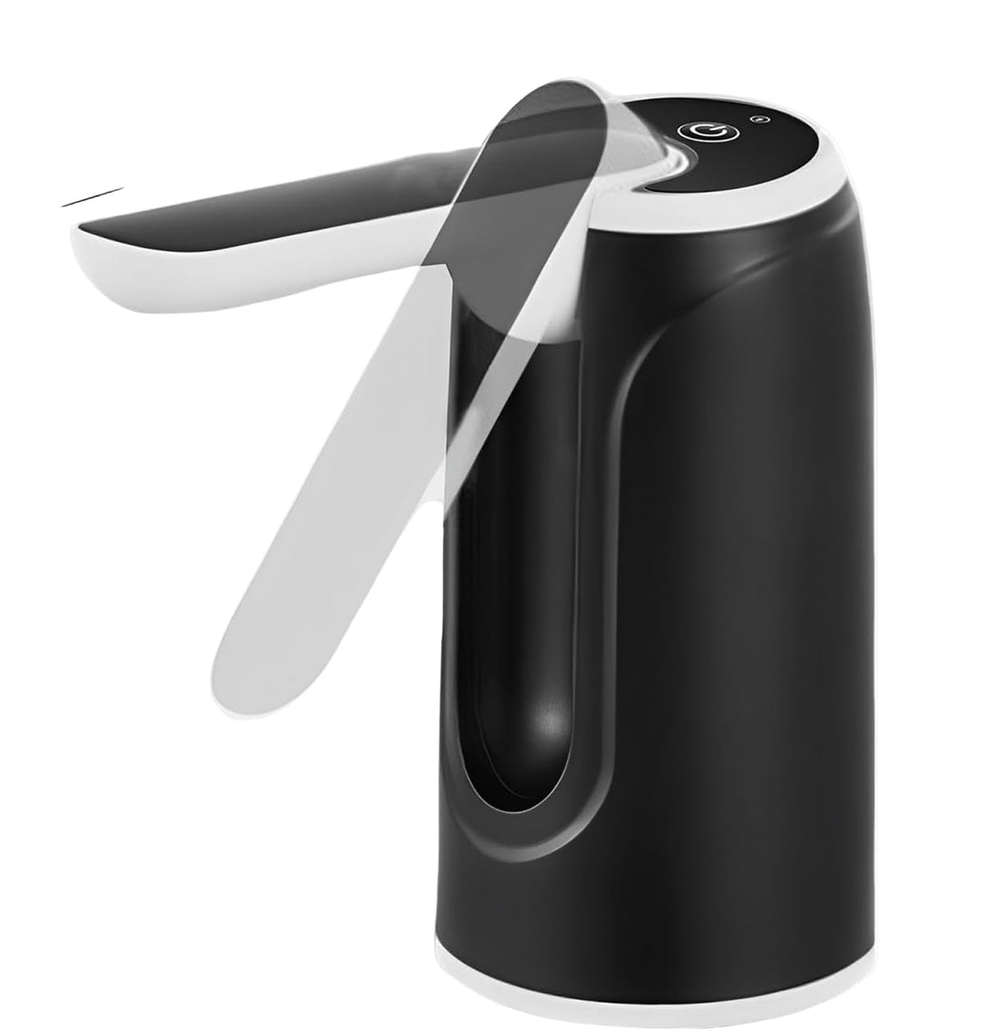 Der Hydravo Wasserspender, USB-betrieben, pumpt Wasser automatisch aus der Flasche.