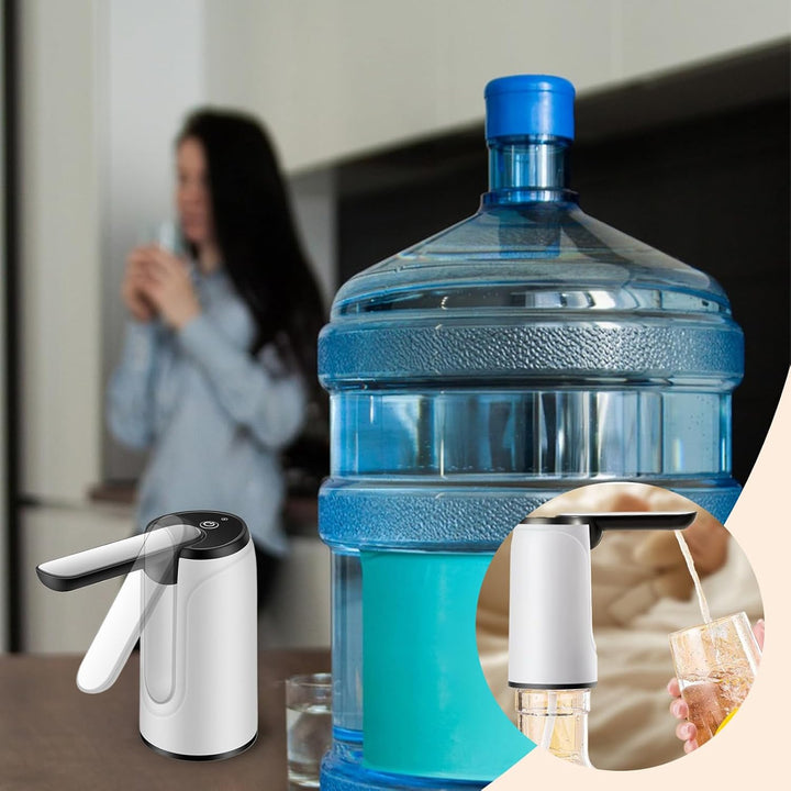 Automatischer Wasserdispenser, USB-aufladbar, ideal für Reisen, Camping & tägliche Hydration.