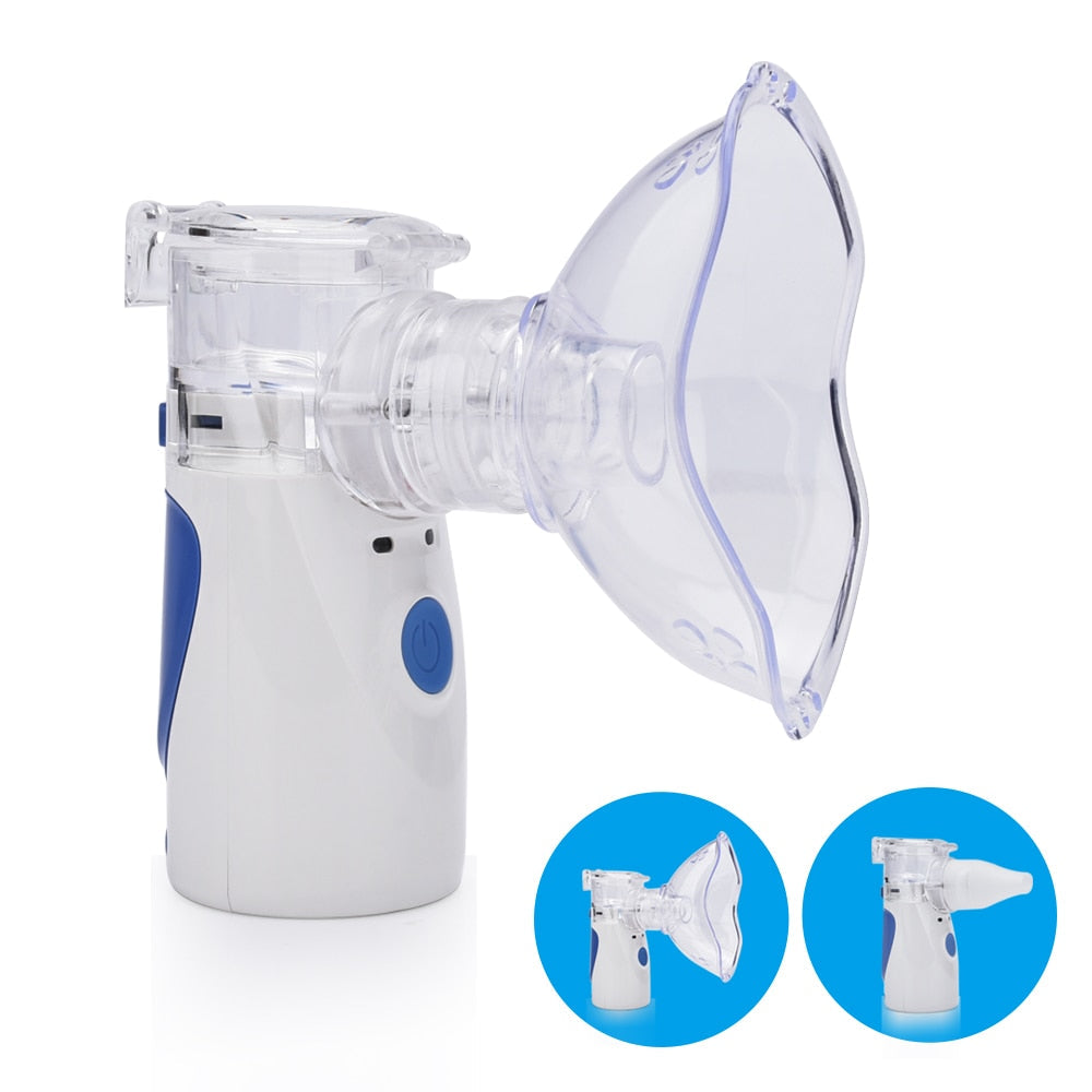 Medizinischer Inhalator zur Linderung von Erkältungssymptomen und Atemwegsbeschwerden. Schnelle Therapie.