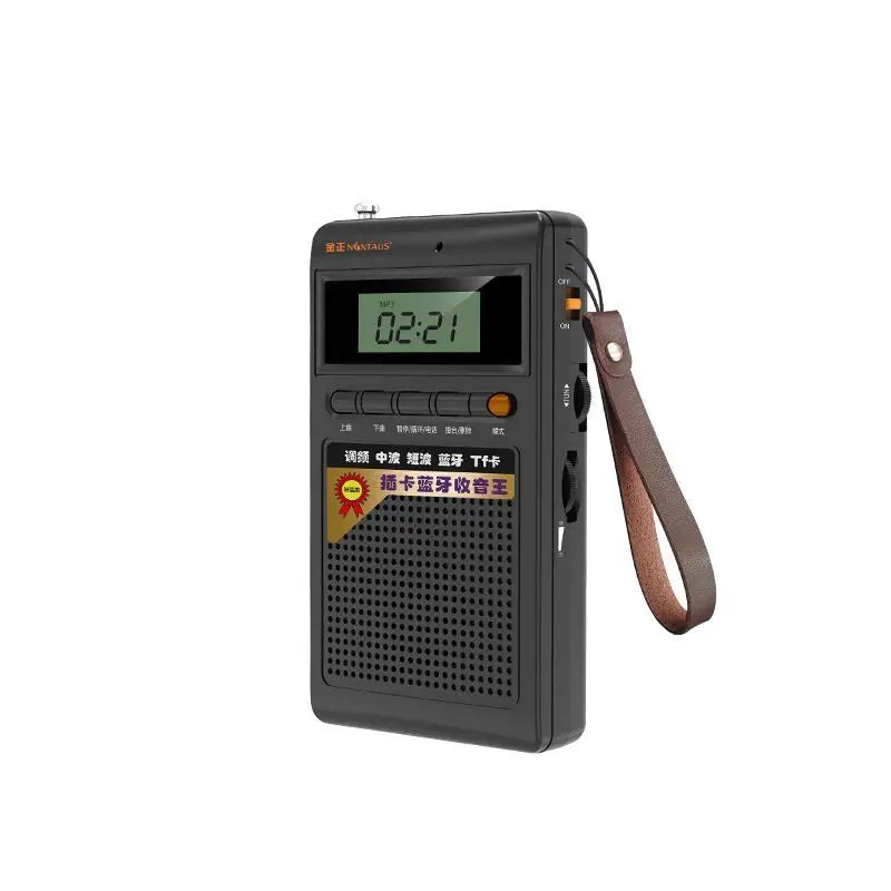 Tragbares Bluetooth-Radio SoundPocket Mini mit MP3-Player für unterwegs.