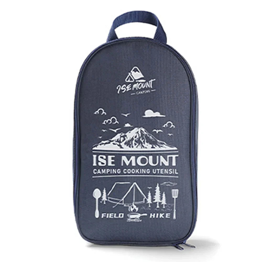 Vielseitiges CampMate Edelstahl Kochset mit Töpfen, Pfanne & Essgeschirr für Camping & Wanderungen.