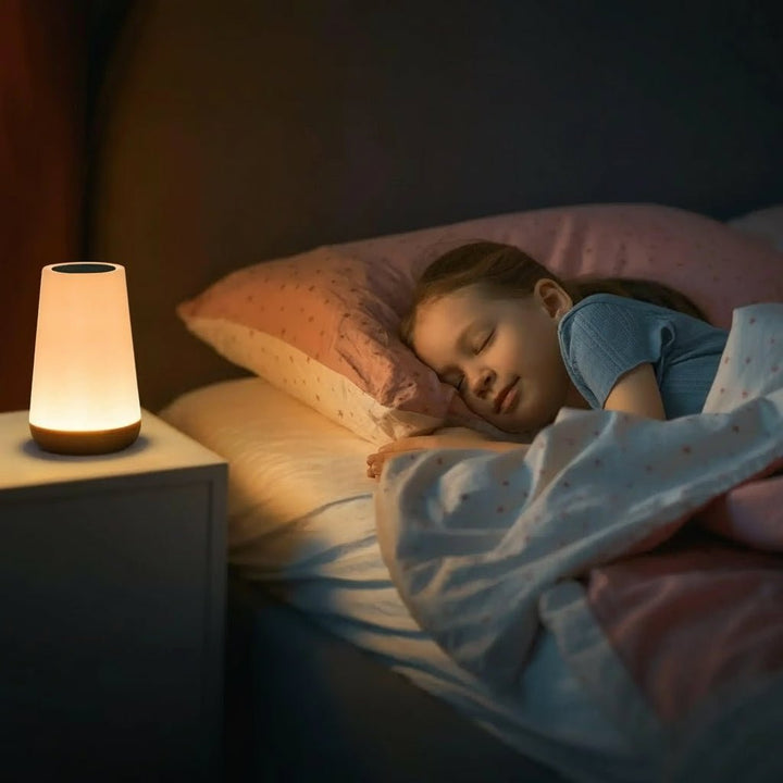 Sanftes dimmbares LED Stimmungslicht für eine gemütliche Atmosphäre im Schlafzimmer oder Kinderzimmer.