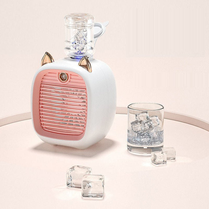 Mini Klimaanlage ml260526 mit Luftbefeuchter, leise und effizient für persönliche Abkühlung zuhause.