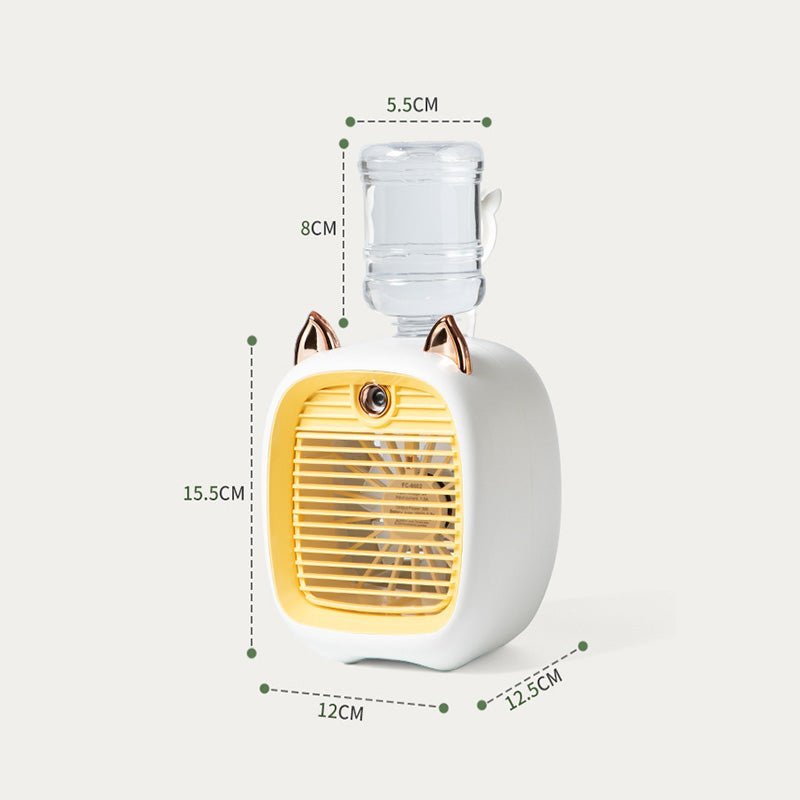 Persönlicher Schreibtisch-Luftkühler ml260526, USB-betrieben für frische, kühle Luft im Büro.