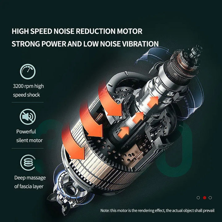 Kompakte Massagepistole zur effektiven Vibrationsmassage.