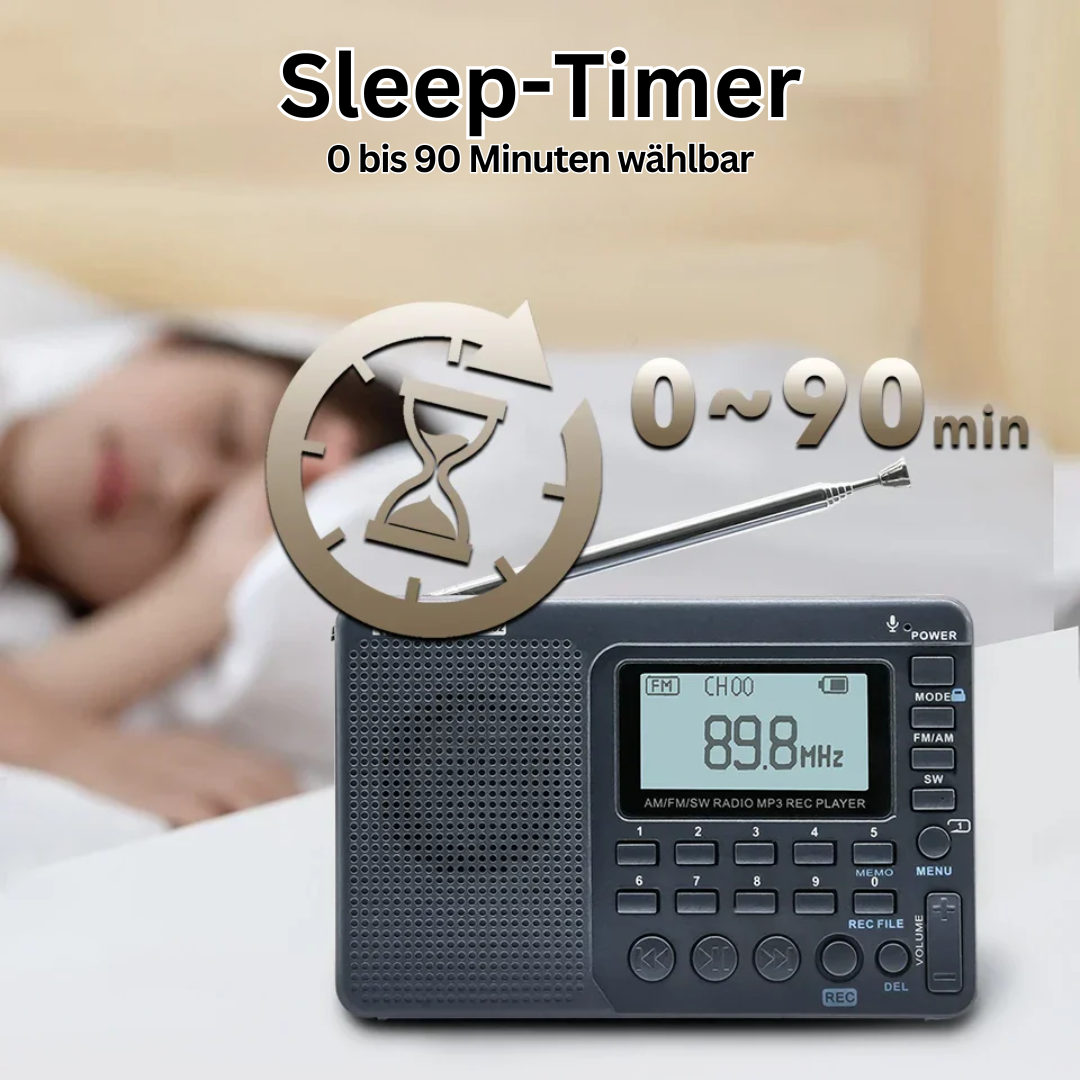 Robustes Outdoor-Radio mit Multiband-Empfang & USB-C Ladefunktion, perfekt für Camping & Abenteuer in der Natur.