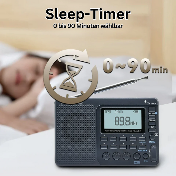 Robustes Outdoor-Radio mit Multiband-Empfang & USB-C Ladefunktion, perfekt für Camping & Abenteuer in der Natur.