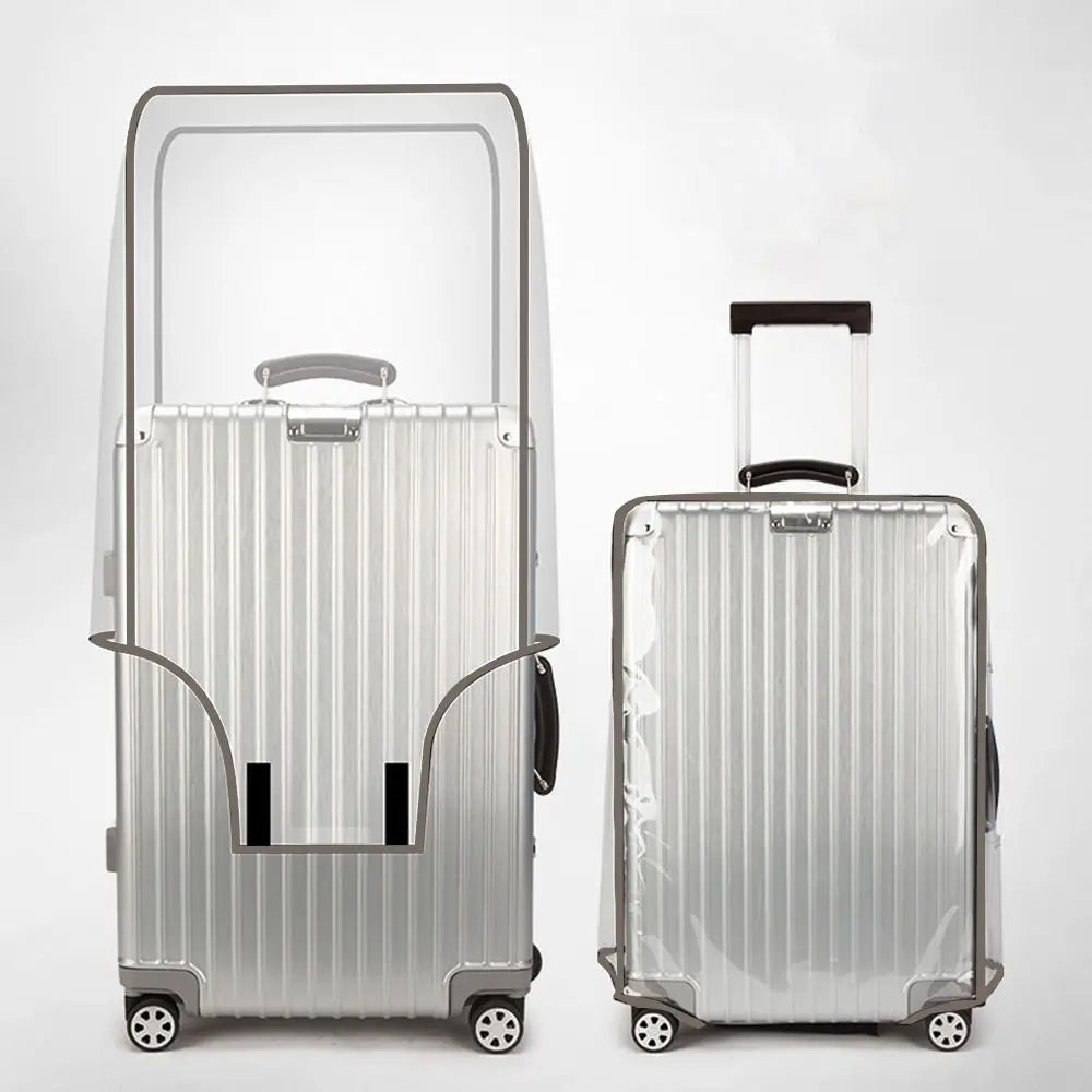Langlebige Kofferhülle transparent, wasserdichter & staubdichter Gepäckschutz für sorglose Reisen.