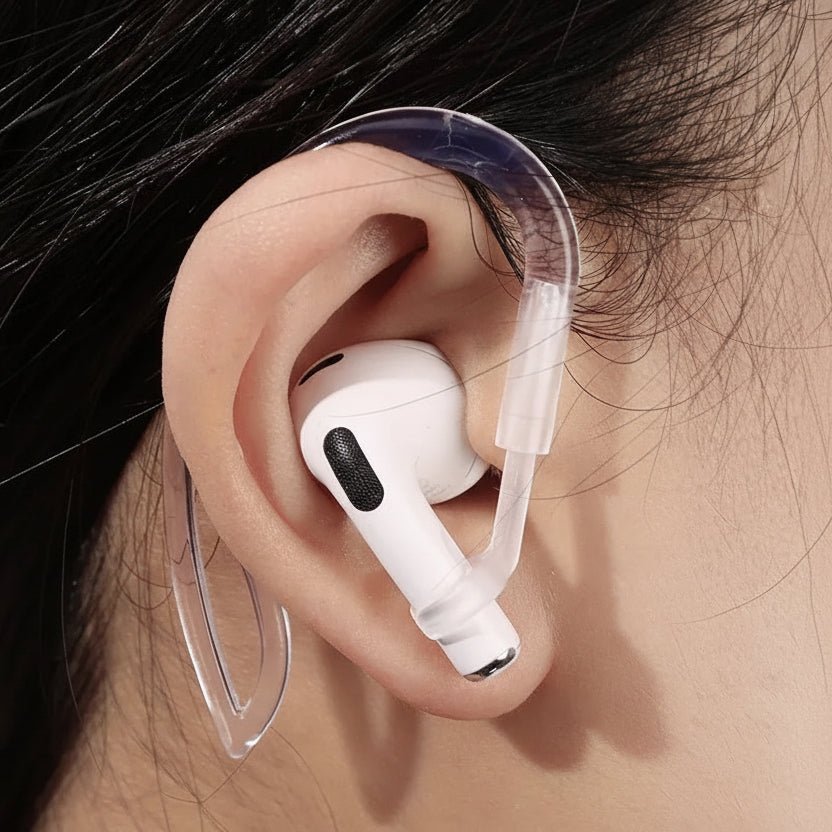 Flexible, verstellbare Silikon Ohrhaken für maximalen Komfort und sicheren Halt der In-Ear Ohrhörer.