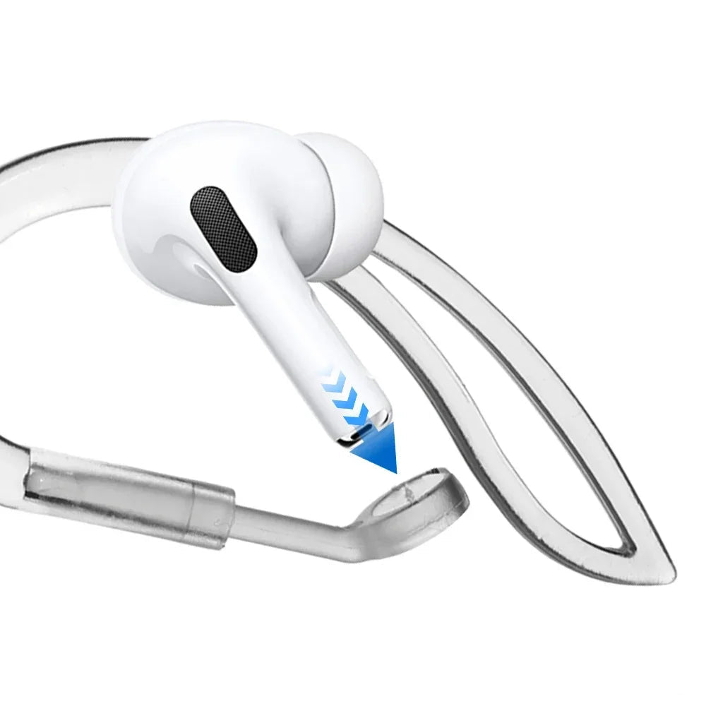 Ergonomische Silikon Ohrhaken für In-Ear-Kopfhörer, garantieren stabilen Sitz beim Sport und Laufen.