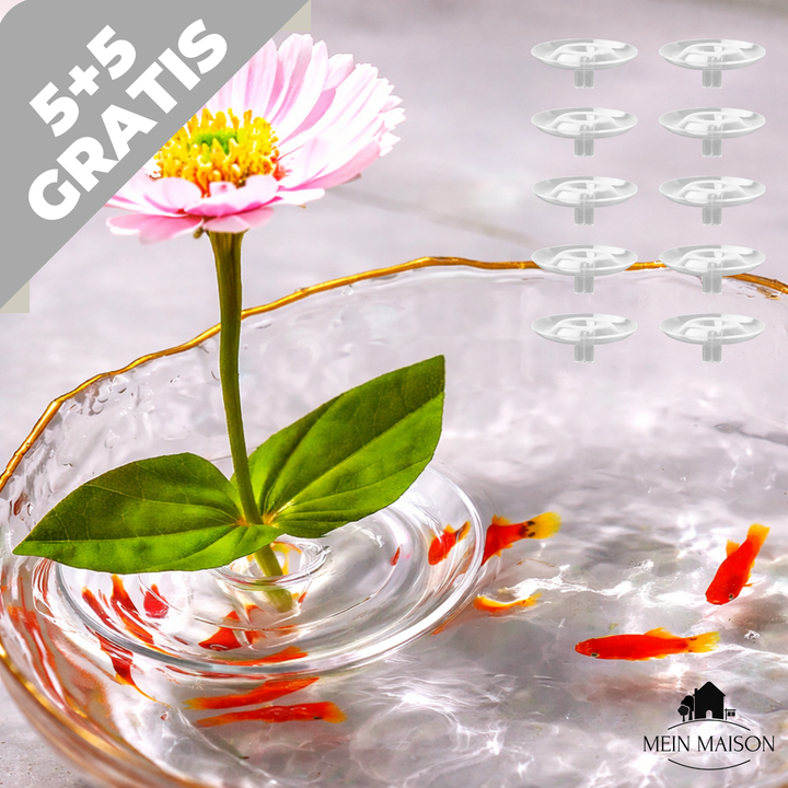 Transparenter Blumenhalter für perfekte Blumenarrangements & stilvolle Blumendeko.