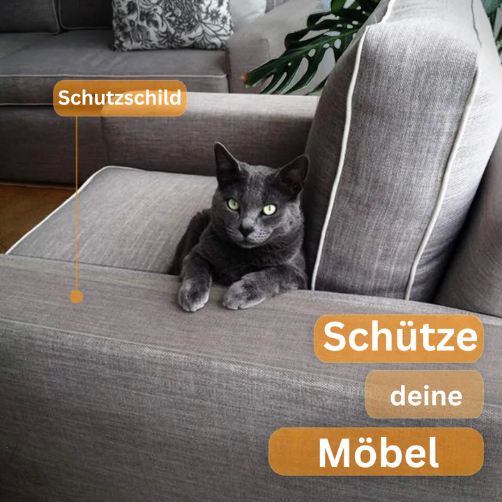 Selbstklebender Katzen-Kratzschutz, klar und diskret, für Polstermöbel & Tierbedarf.