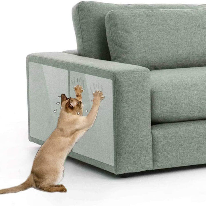 Hochwertige transparente Kratzfolie für Katzen. Flexibler & unsichtbarer Schutz für Ihre Möbel. Einfache Anbringung.