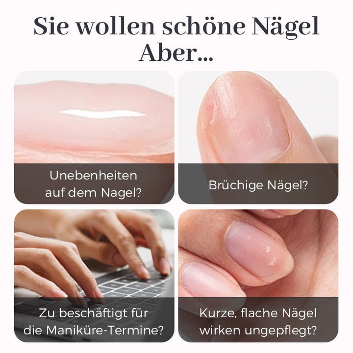 Nagelgel Flasche: Makellose Nagelbasis Haftgel, transparent, ideal für 3-in-1 Gel-Maniküre.