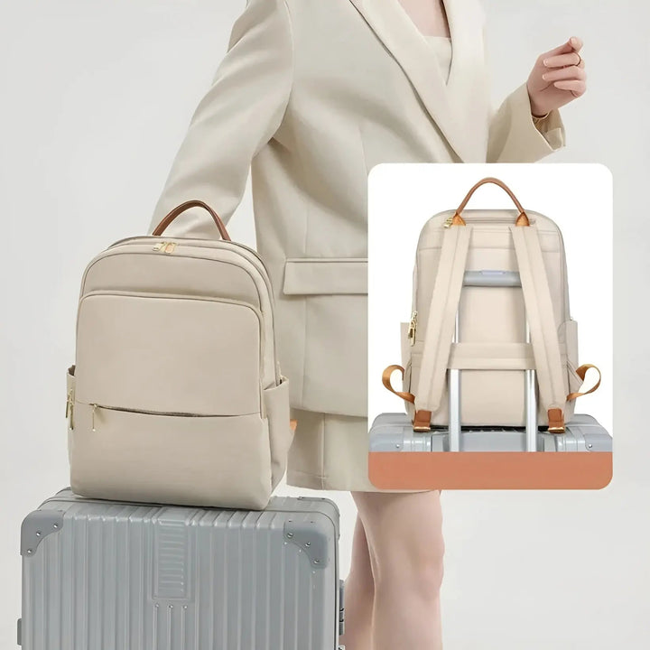 Eleganter Damen Rucksack, vielseitig als stylischer Stadtrucksack, Arbeitstasche oder kleine Reisetasche.