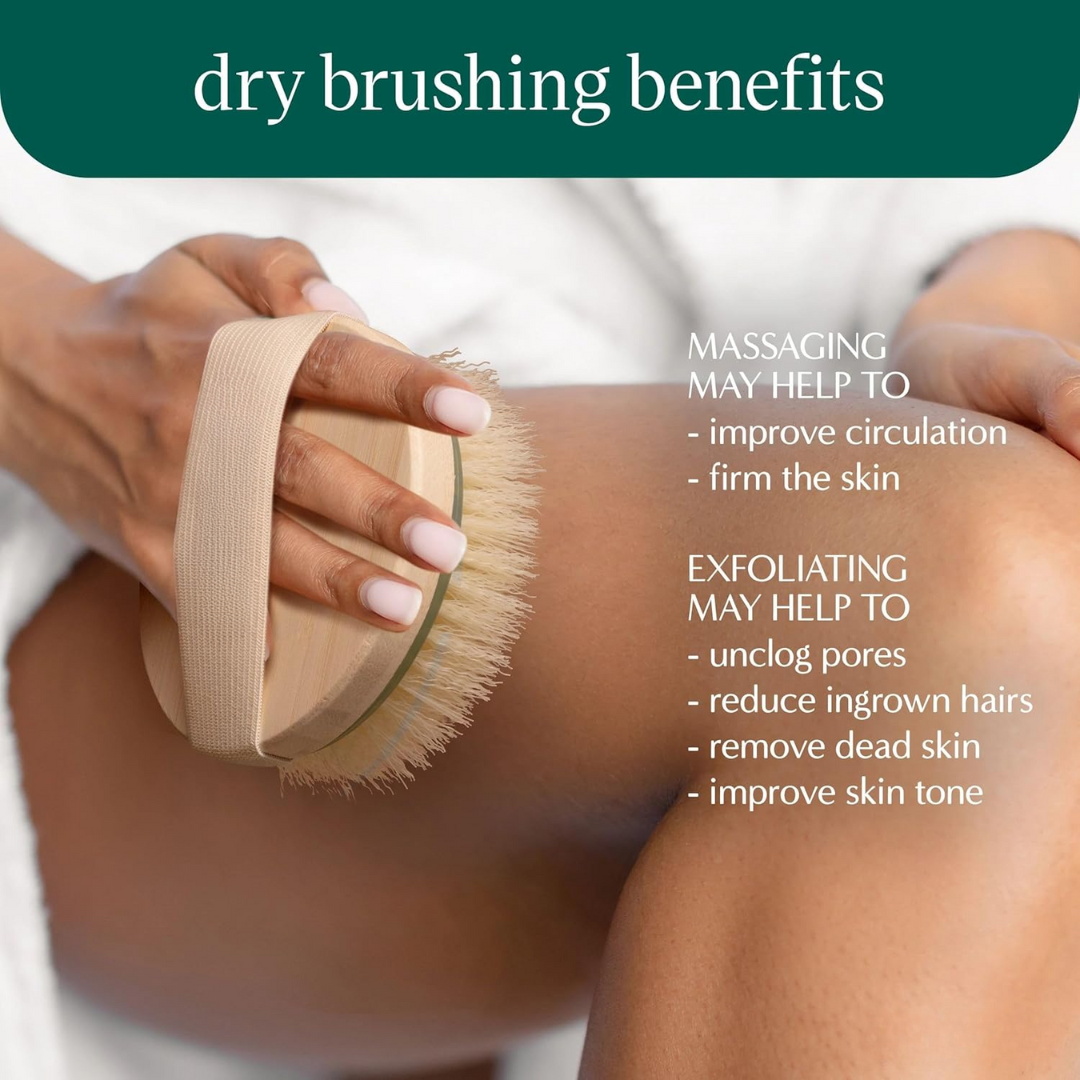 Unisex Trockenbürste für revitalisierende Körperpflege. Für glatte Haut, sanftes Peeling & gesteigertes Wohlbefinden.