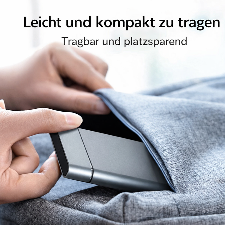 Innenansicht TurboVault Gehäuse: Zeigt den M.2 SATA Steckplatz für einfache SSD-Installation und Erweiterung.