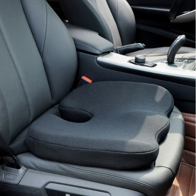 U-förmiges Memory-Schaum-Kissen für Steißbein-Druckentlastung, ergonomisches Sitzkissen für Auto & Büro.