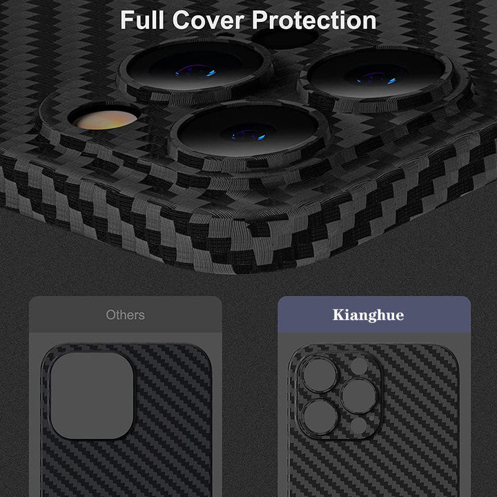 Robuste, ultradünne Handyhülle in Mattschwarz für iPhone. Bietet zuverlässigen Schutz und liegt gut in der Hand.