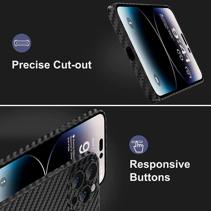 Stilvolle, mattschwarze iPhone Hülle mit optimalem Kratzschutz. Ultradünn für angenehme Haptik und Nutzung.