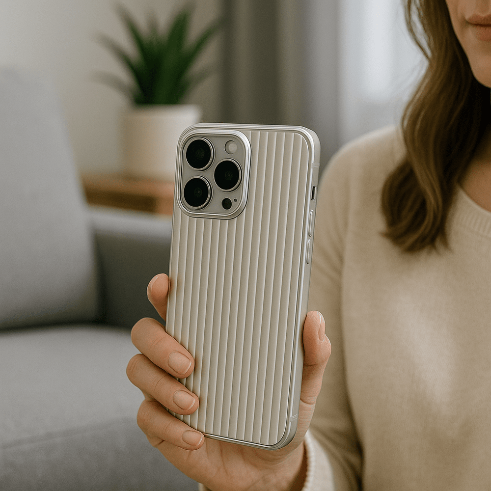 Schlanke, ultradünne iPhone Schutzhülle für minimalistisches Design & robusten Militärschutz gegen Stöße.