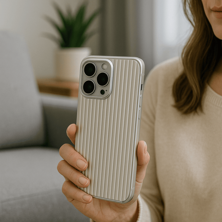 Schlanke, ultradünne iPhone Schutzhülle für minimalistisches Design & robusten Militärschutz gegen Stöße.