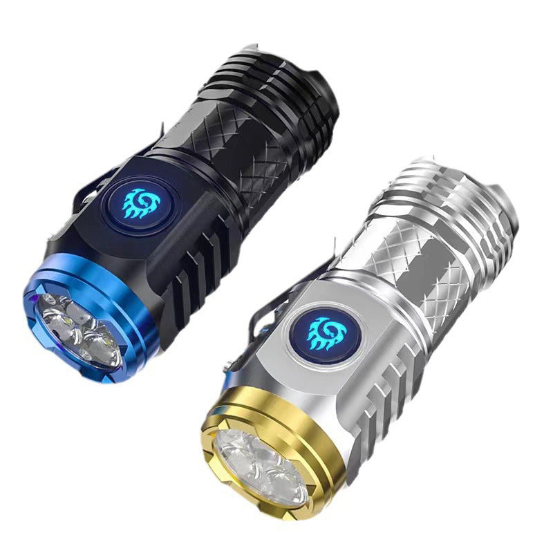 Vielseitige, leuchtstarke Mini-Taschenlampe, wasserdicht & stoßfest, perfekt als Notfalllicht.