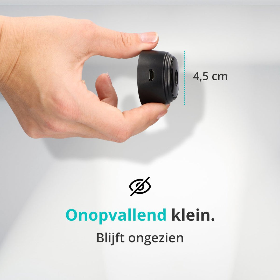 Tragbare WLAN Mini Kamera mit 1080p HD Video. Perfekt für diskrete Heimsicherheit & Videoüberwachung.