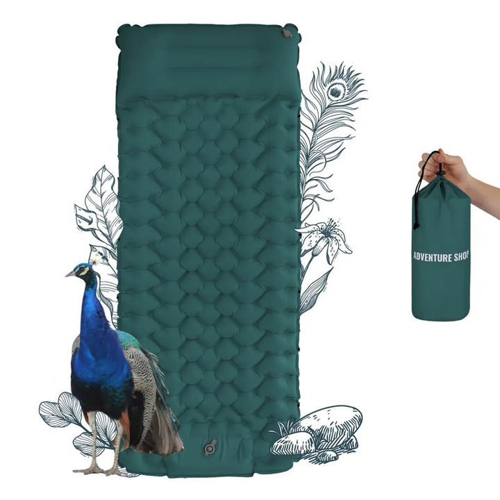 Ultraleichte aufblasbare Outdoor-Schlafmatte für Camping & Wandern, kompakt und komfortabel.